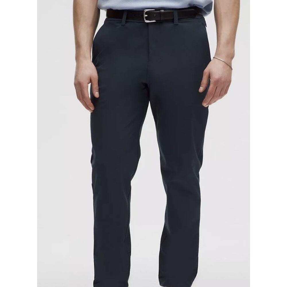Lululemon Black Slim Trouser Commission Travel Comfort Chino Preppy Pants Sz 28